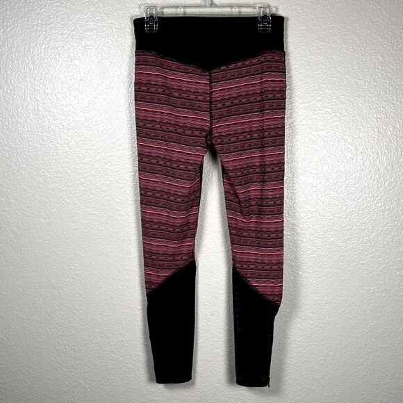 FP Movement Sz M Betty Legging Black Pink Zippers Yoga Dance Surf Run - Picture 2 of 10